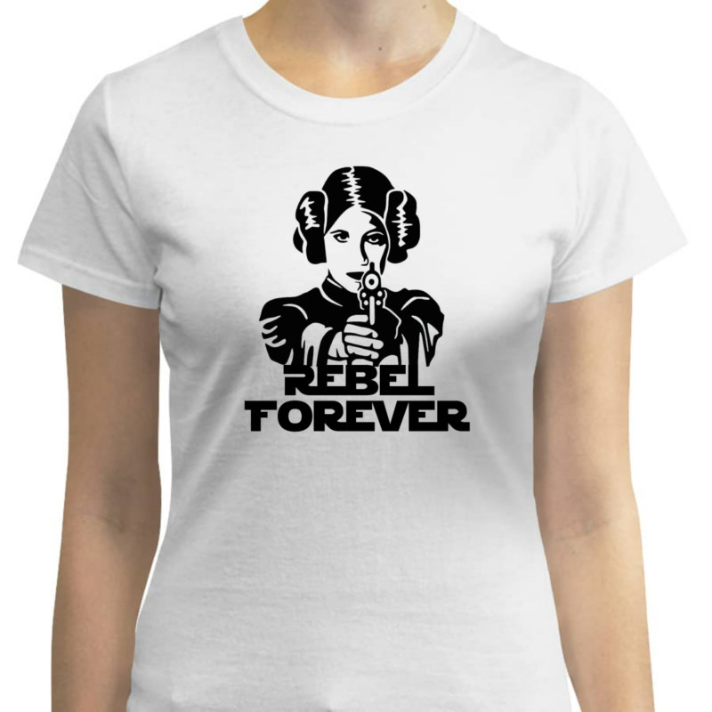 playera mujer star wars leia