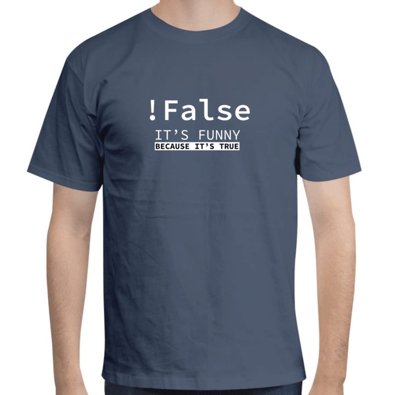 Playera para programador Azul