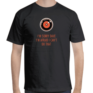 Playera Hal 9000 humor cine Odisea en el espacio